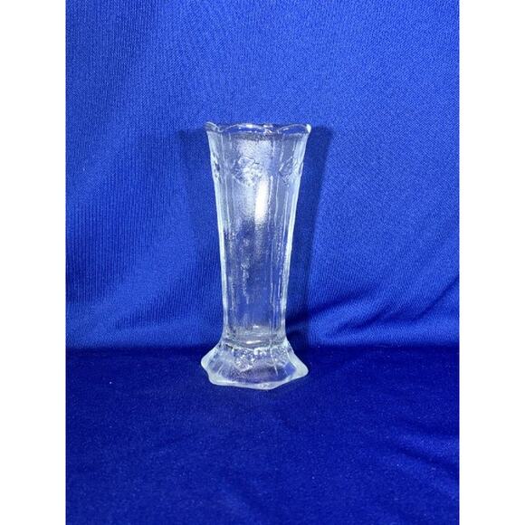 Vintage Press Glass Vase Fidanza Made in Italy - Picture 2 of 7